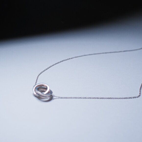 Tiffany Interlocking Rings Necklace - Picture 1 of 4